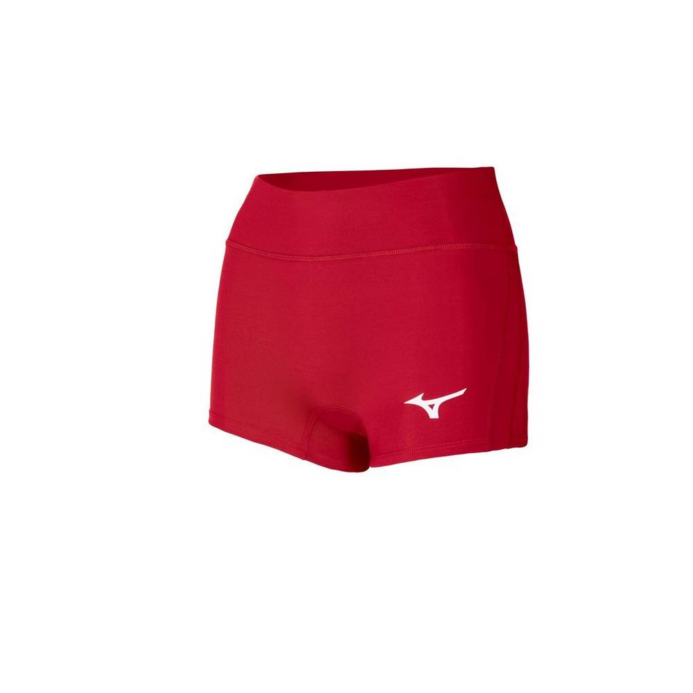 Damske Šortky Mizuno Apex 2.5" Inseam Volejbalove Červené Vypredaj YQTF18640